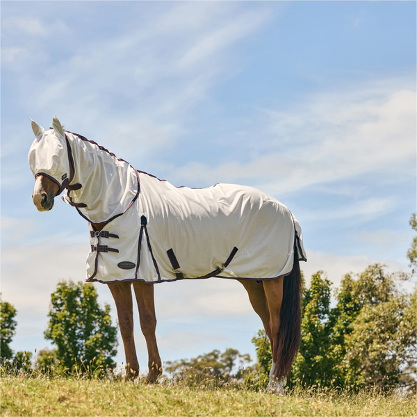 2025 Weatherbeeta Comfitec Essential Mesh Mask 1002937 - White